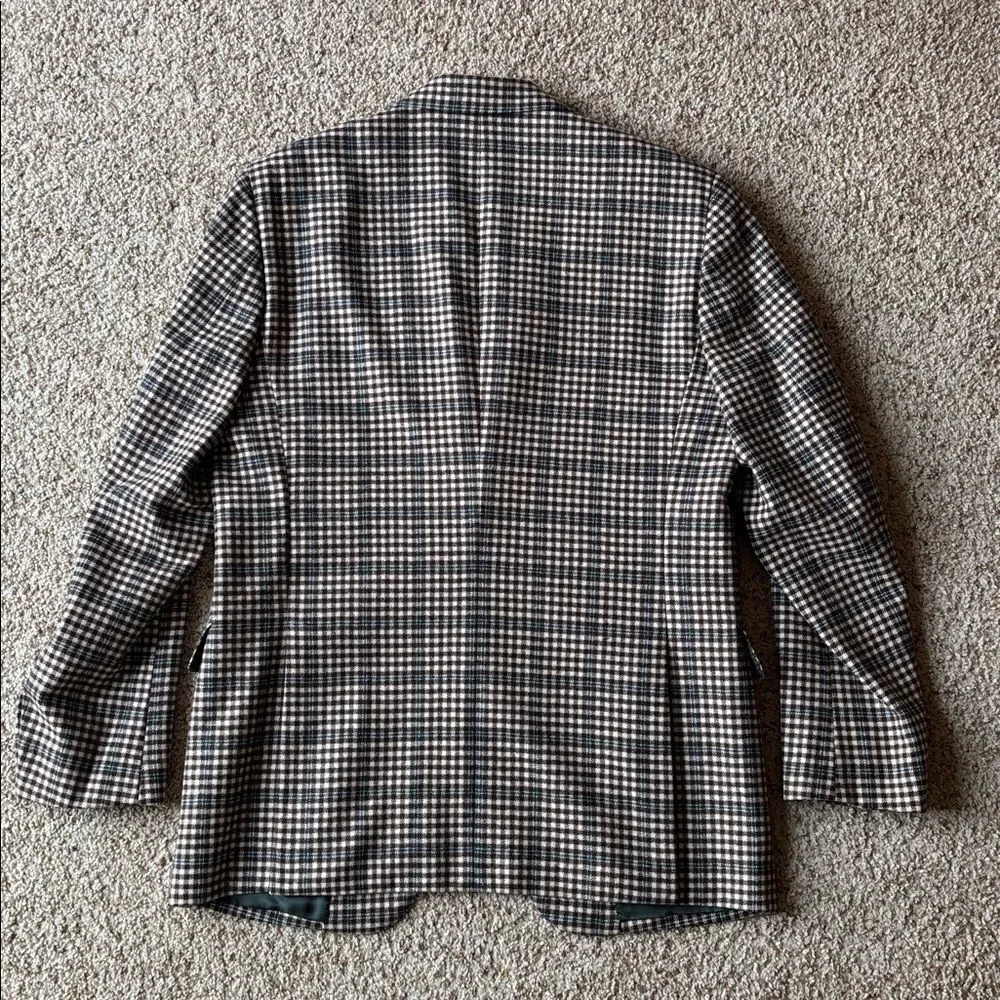 Adriano & Sons x Raffaele Caruso Bold Plaid Check Wool Flannel Sportcoat Eu 50 R